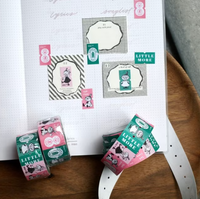a kind of Cafe x Moomin Label Stickers