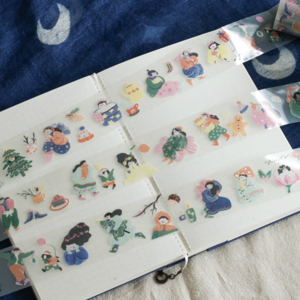 Teayou Kiss Cut PET Tape - Winter Fairies