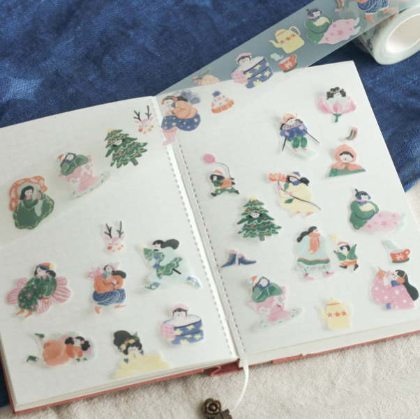 Teayou Kiss Cut PET Tape - Winter Fairies