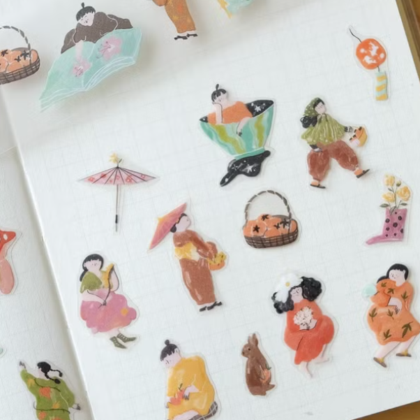 Teayou Kiss Cut PET Tape - Autumn Fairies