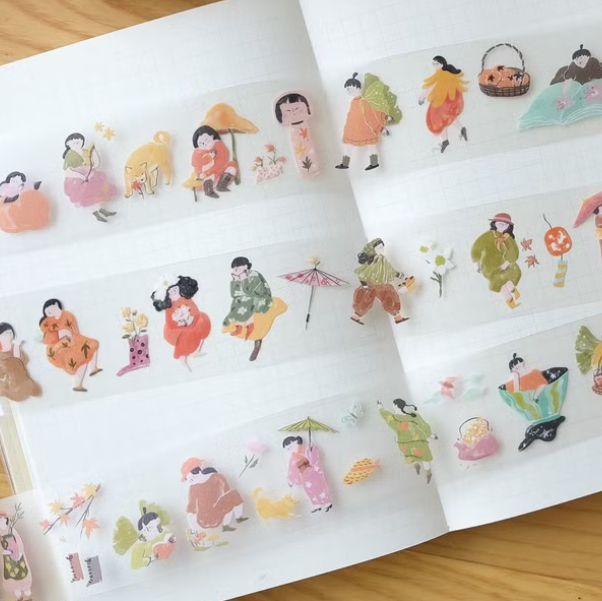 Teayou Kiss Cut PET Tape - Autumn Fairies