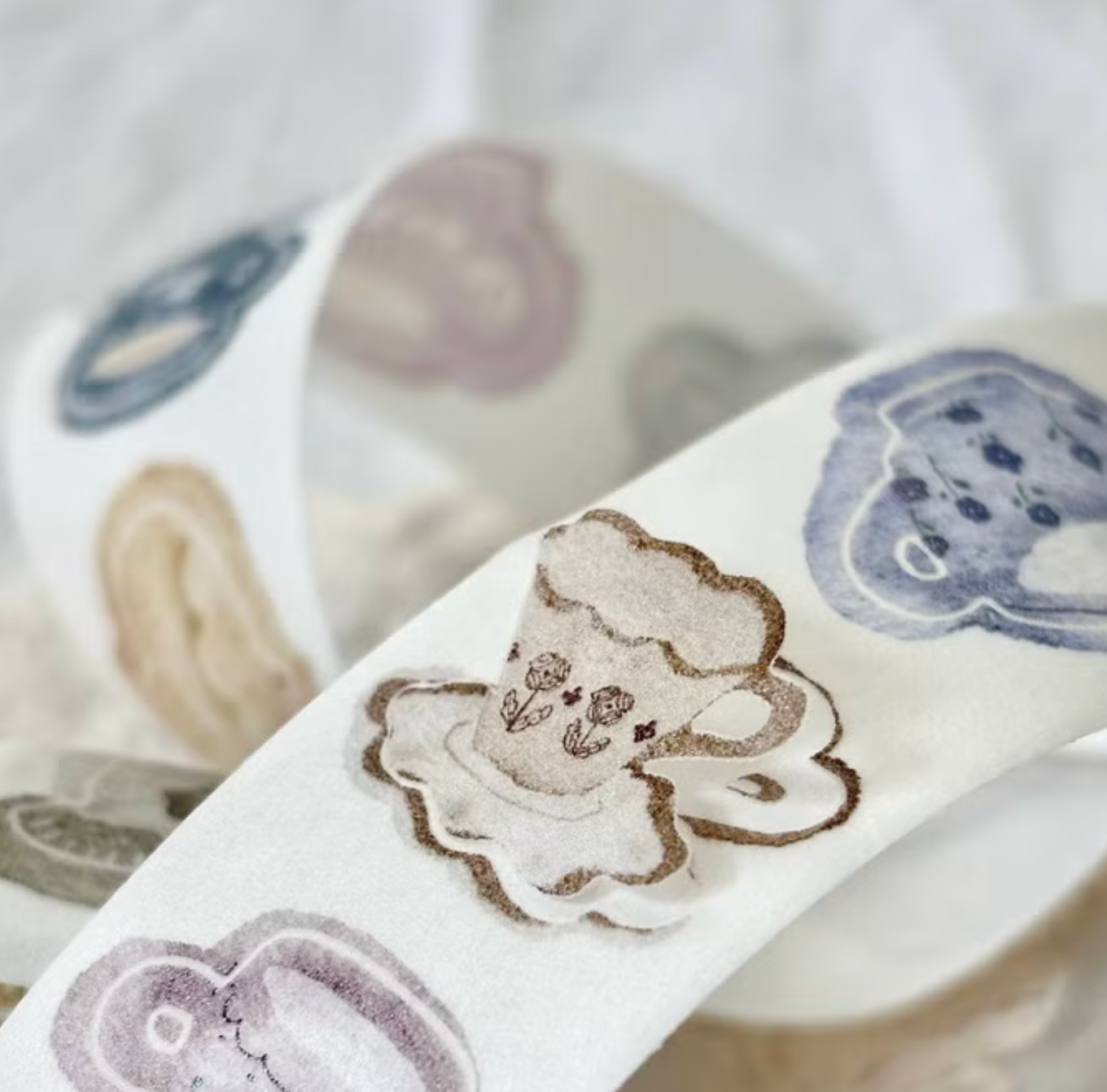 Pion Kiss-Cut Washi Tape -Afternoon Tea