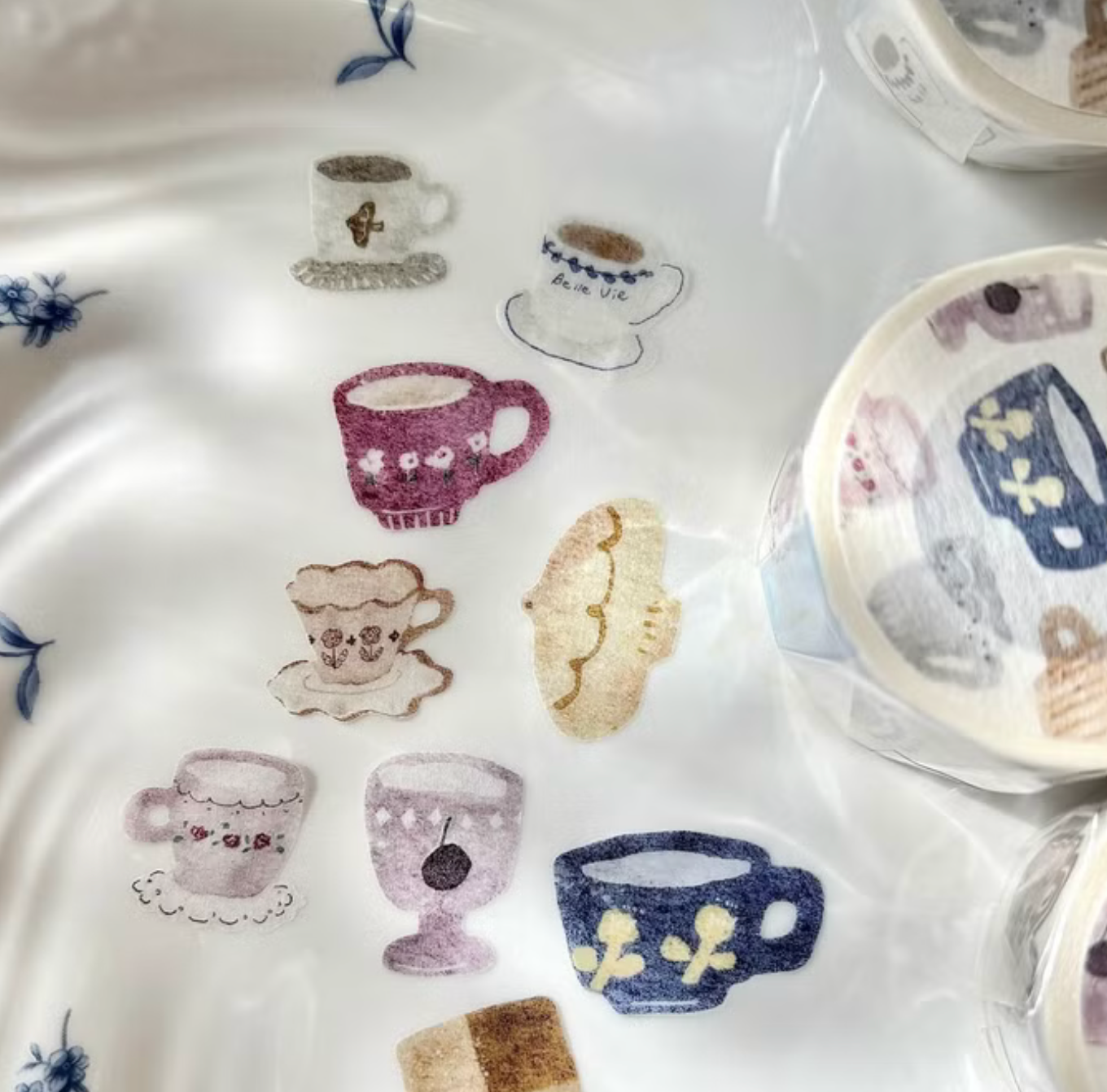 Pion Kiss-Cut Washi Tape -Afternoon Tea