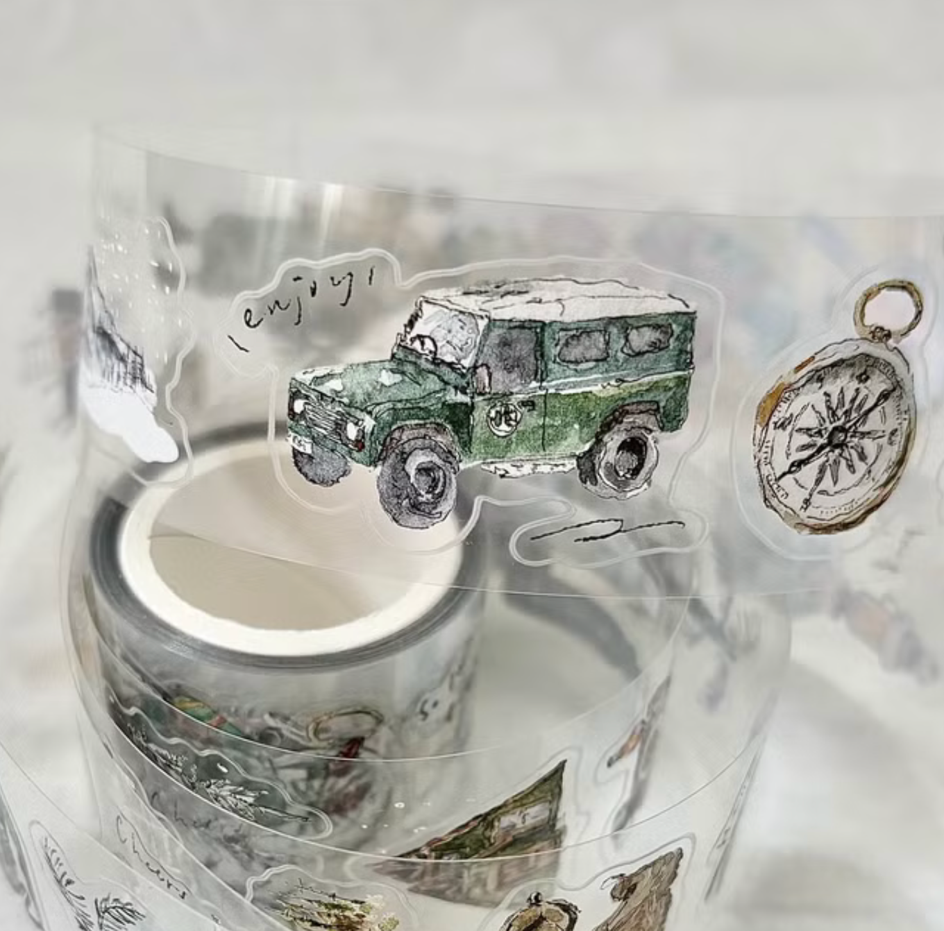 Pion Kiss Cut PET Tape - Solo Travel