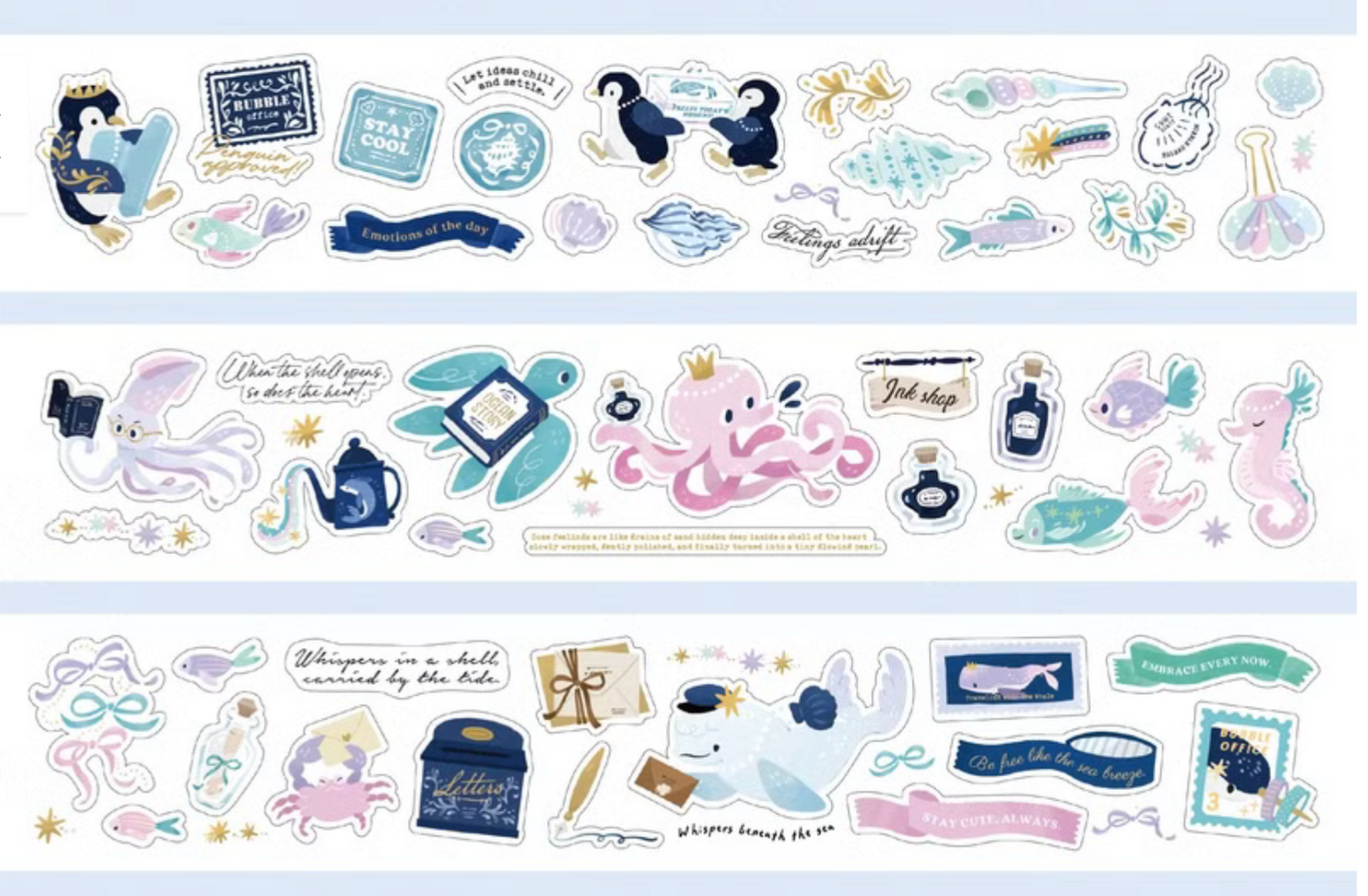 wwiinngg Kiss-cut PET Tape - Bubble Office