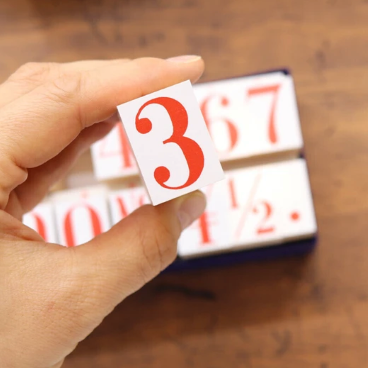 36 Sublo Rubber Stamp Set- Extra Large Numbers