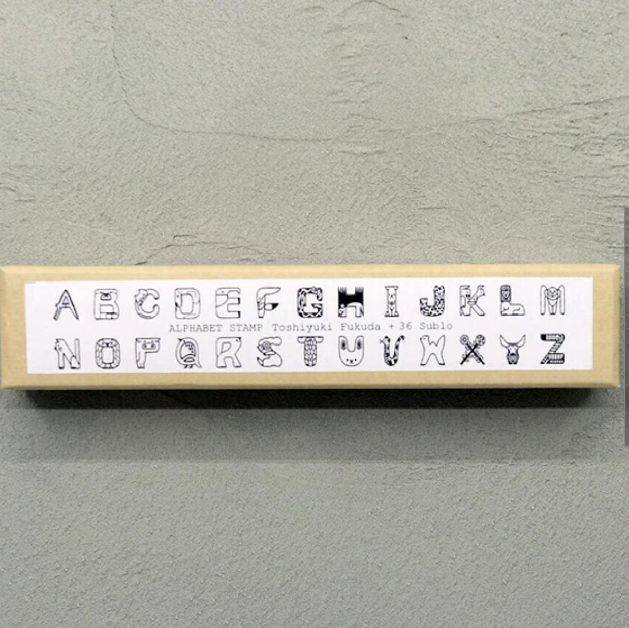 36 Sublo x Toshiyuki Fukuda Rubber Stamp Set - Animal Letters