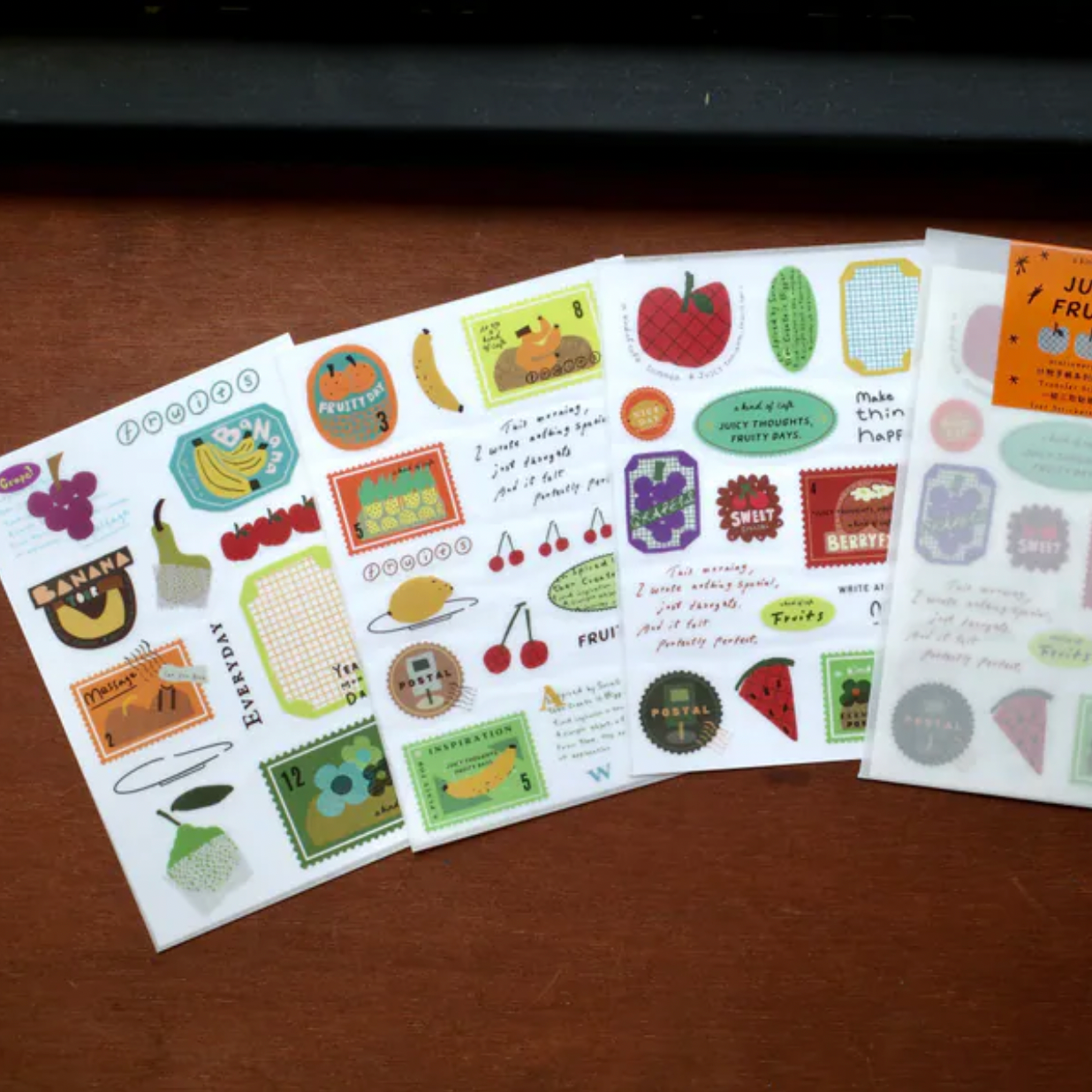 a kind of cafe Transfer Sticker Set - Fruity Days