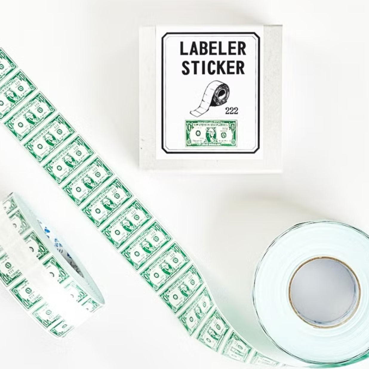 222 Label Stickers - Dollar Bills