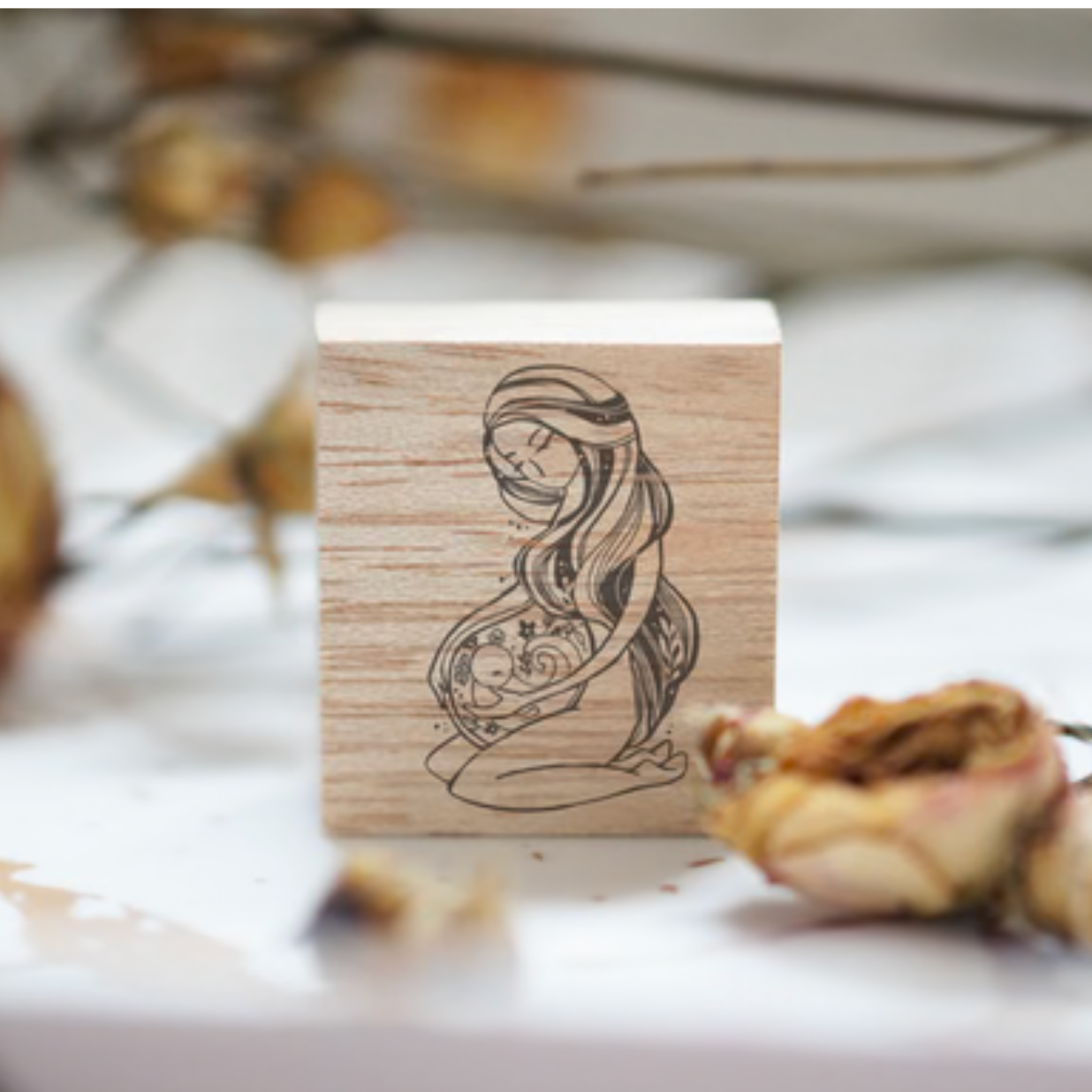 Black Milk Rubber Stamp - Birth