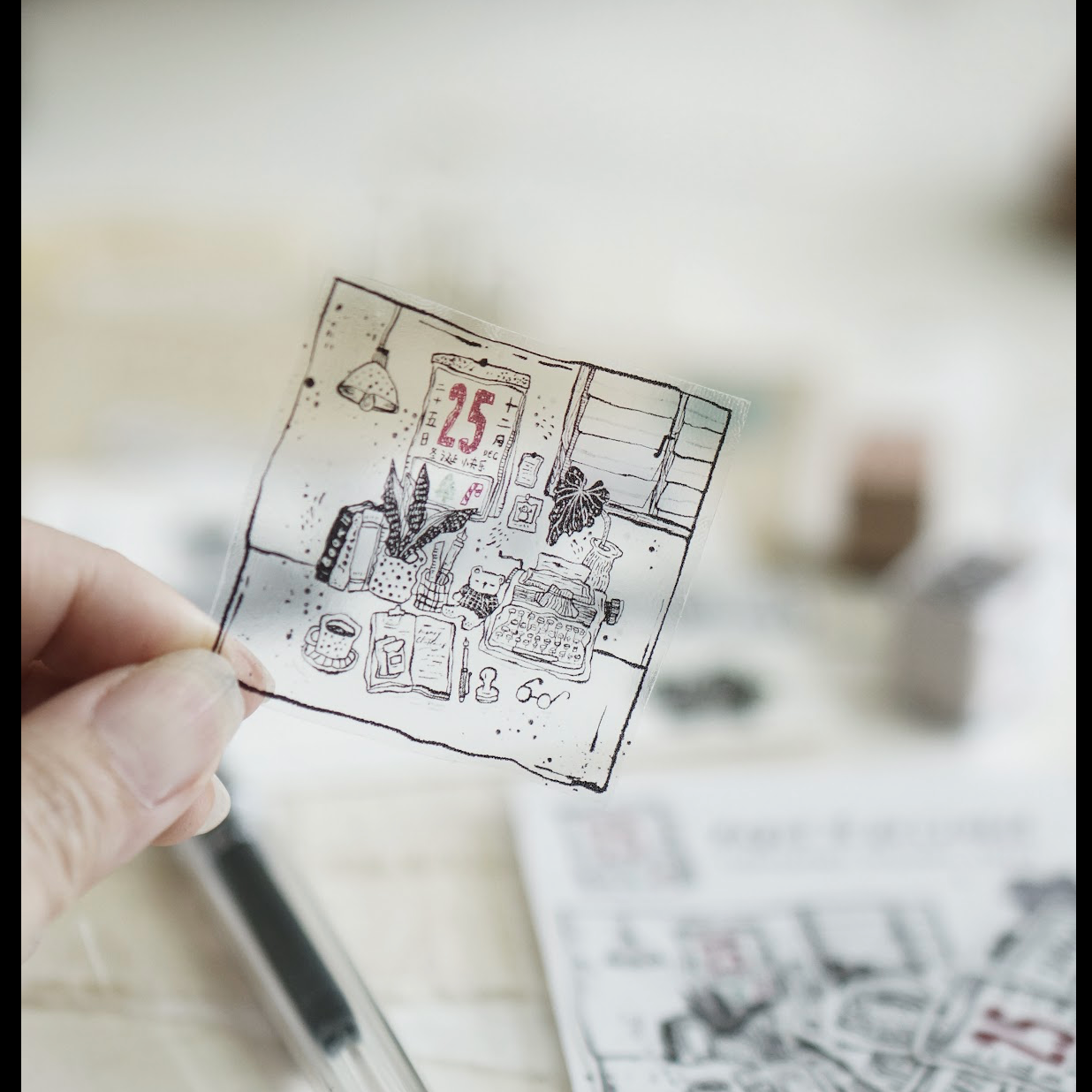 Black Milk Project Transparent PET Sticker Flake Set - Pages in December