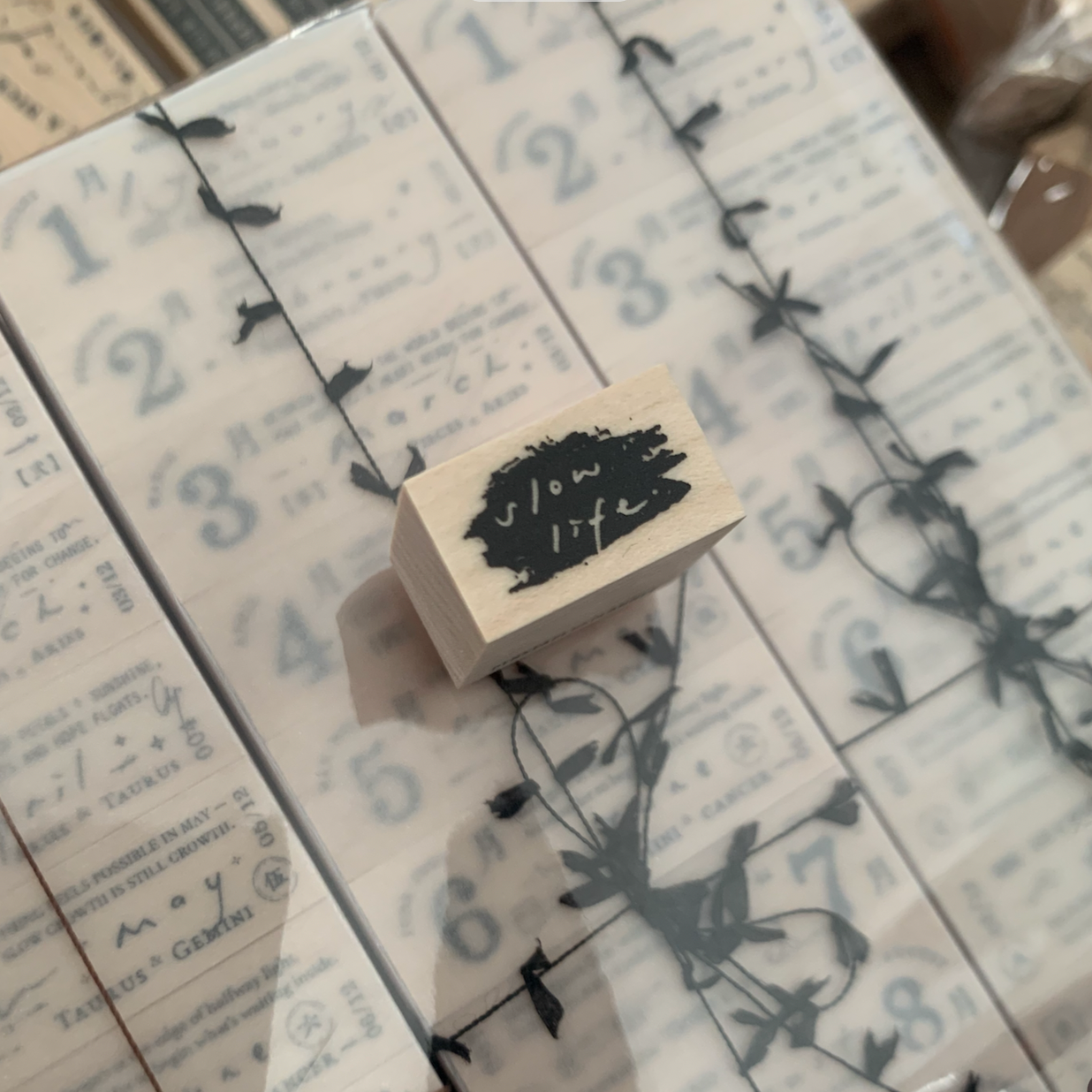 PensPapersPlanner Rubber Stamps - 165 Slow Life