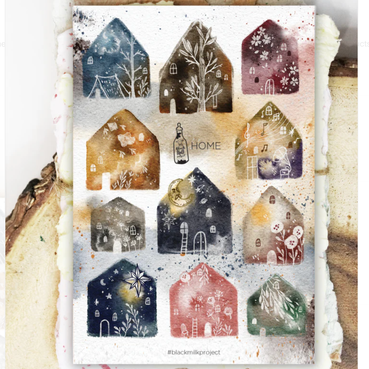 Black Milk Project Paper Sticker Sheet - Home