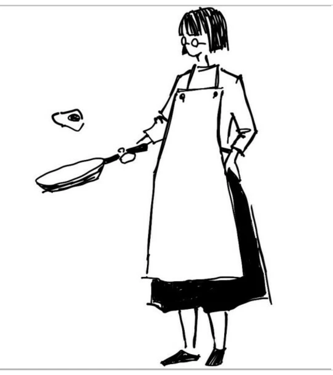 MA7 Rubber Stamp - Frying Pan