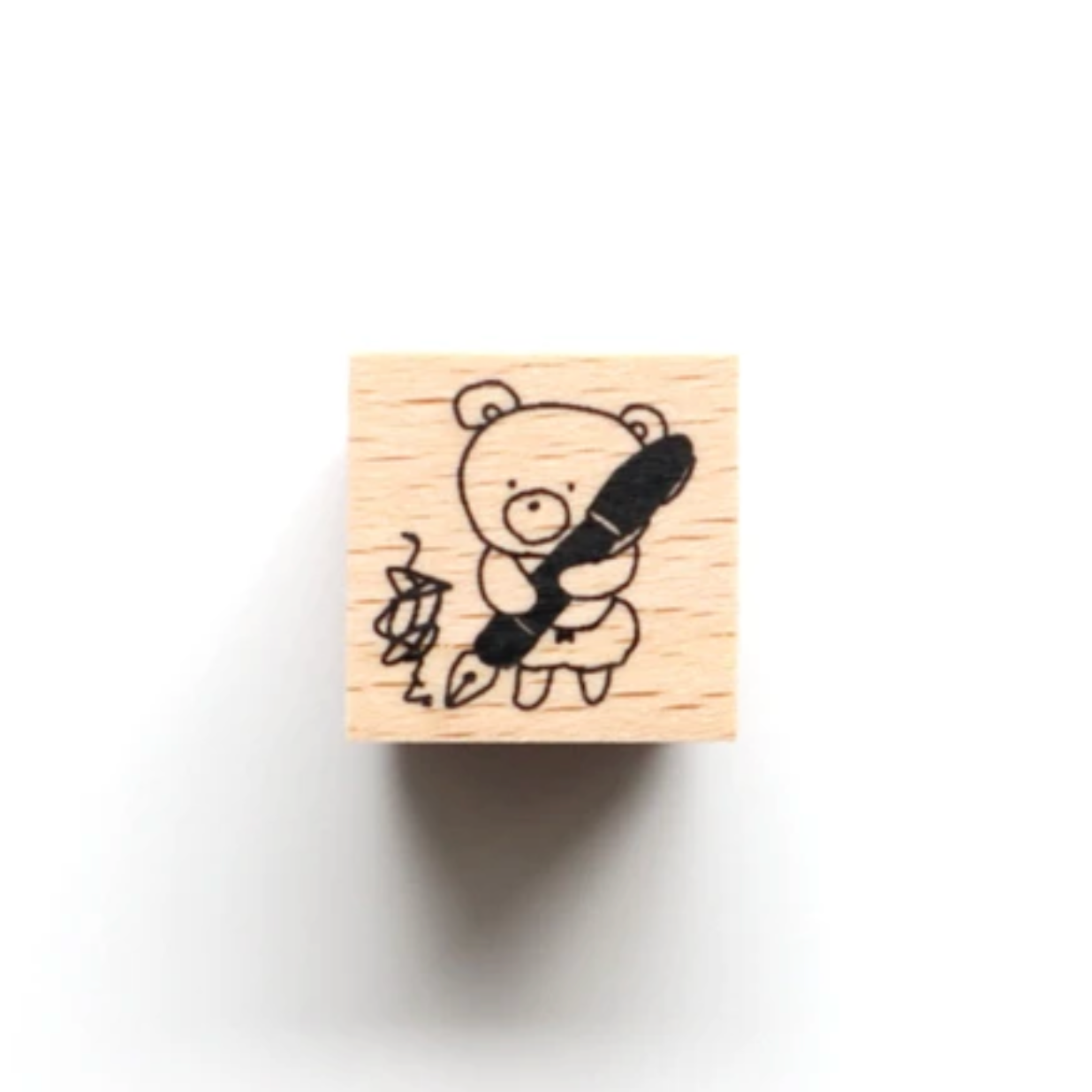 forme. Rubber Stamp - Baby Kuma Fountain Pen