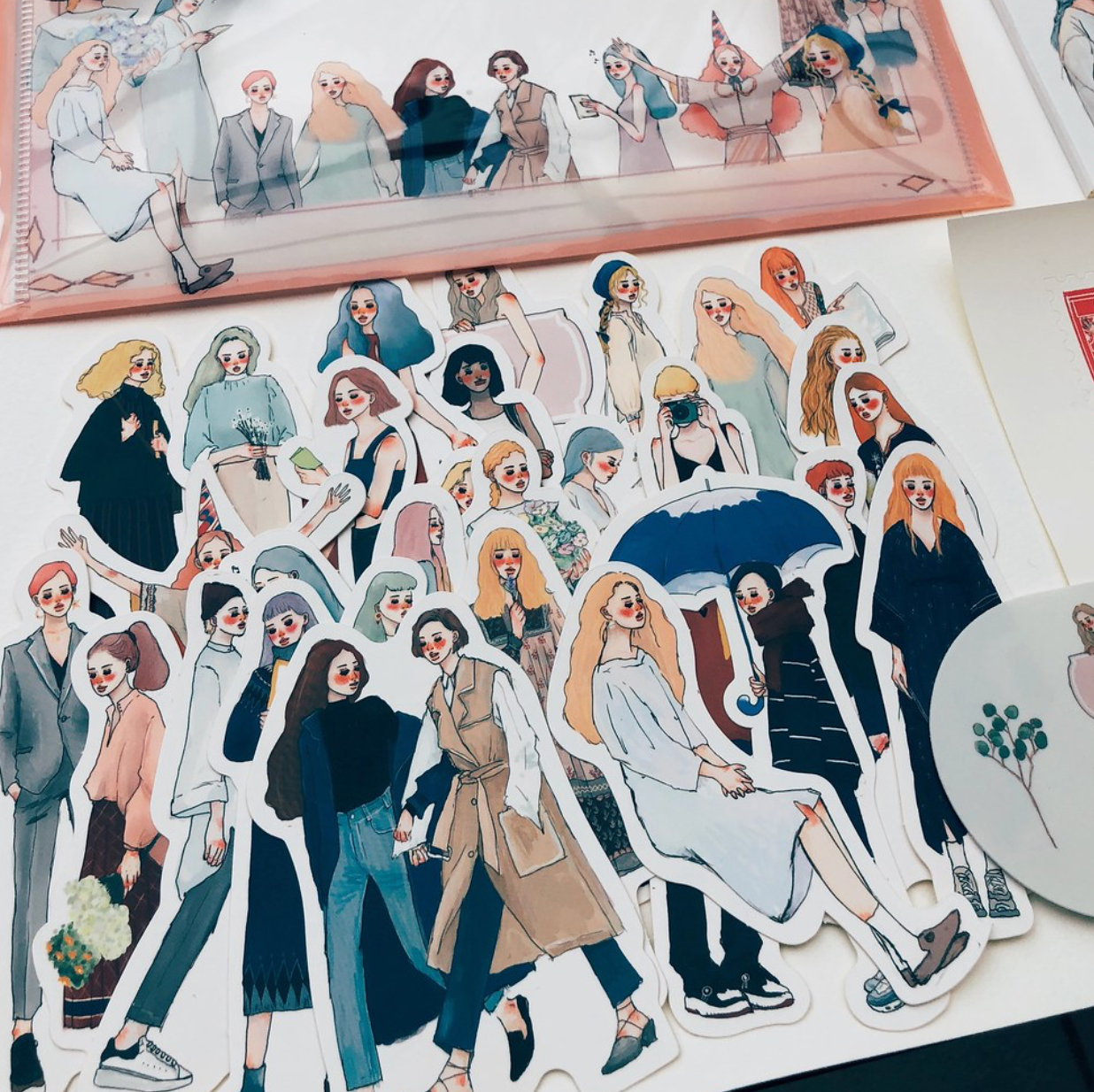 La Dolce Vita Sticker Flake Set with Tin - Dearest