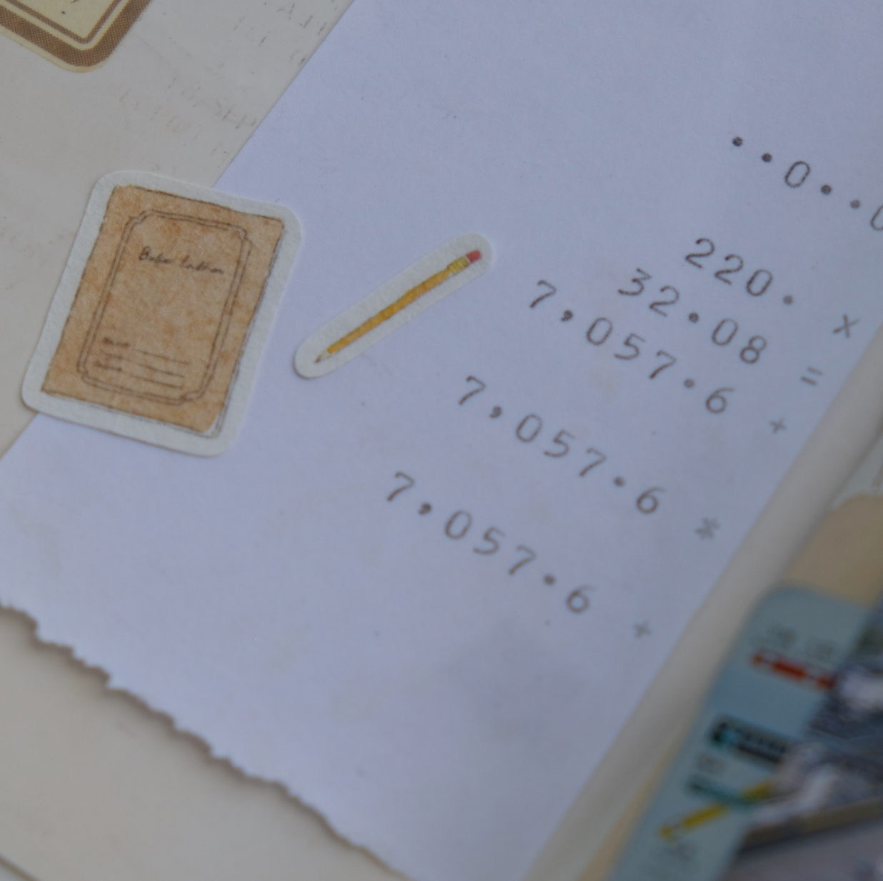 Wenyea's Illustration Sticker Sheet - Nostalgic Stationery