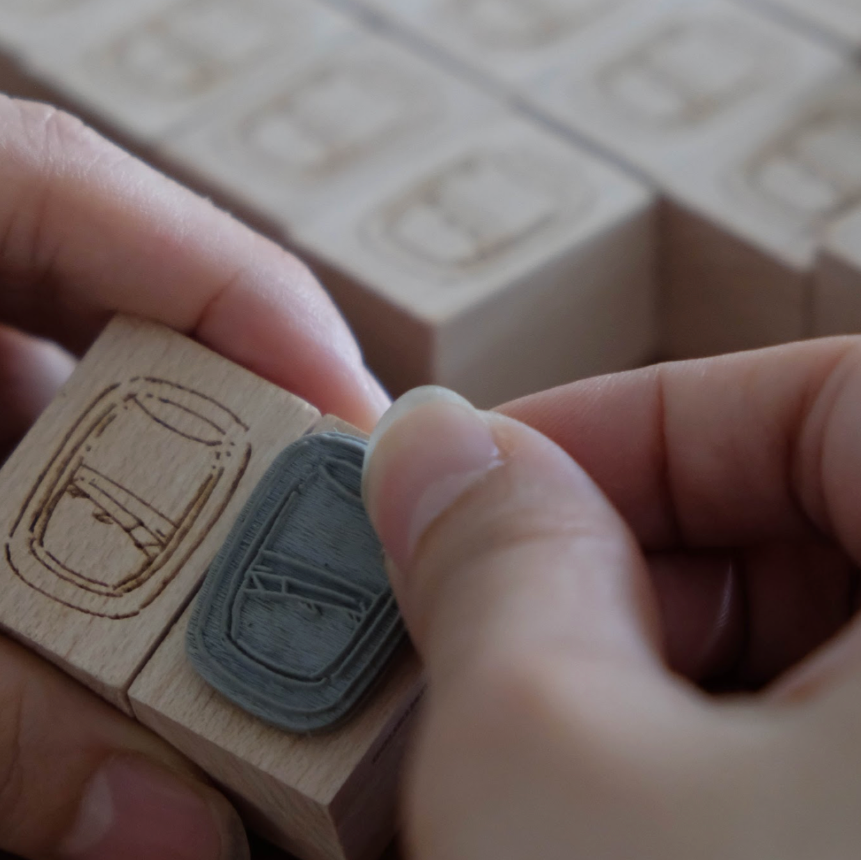 Wenyea's Illustration Rubber Stamps - Journey Begins | By Flight Window