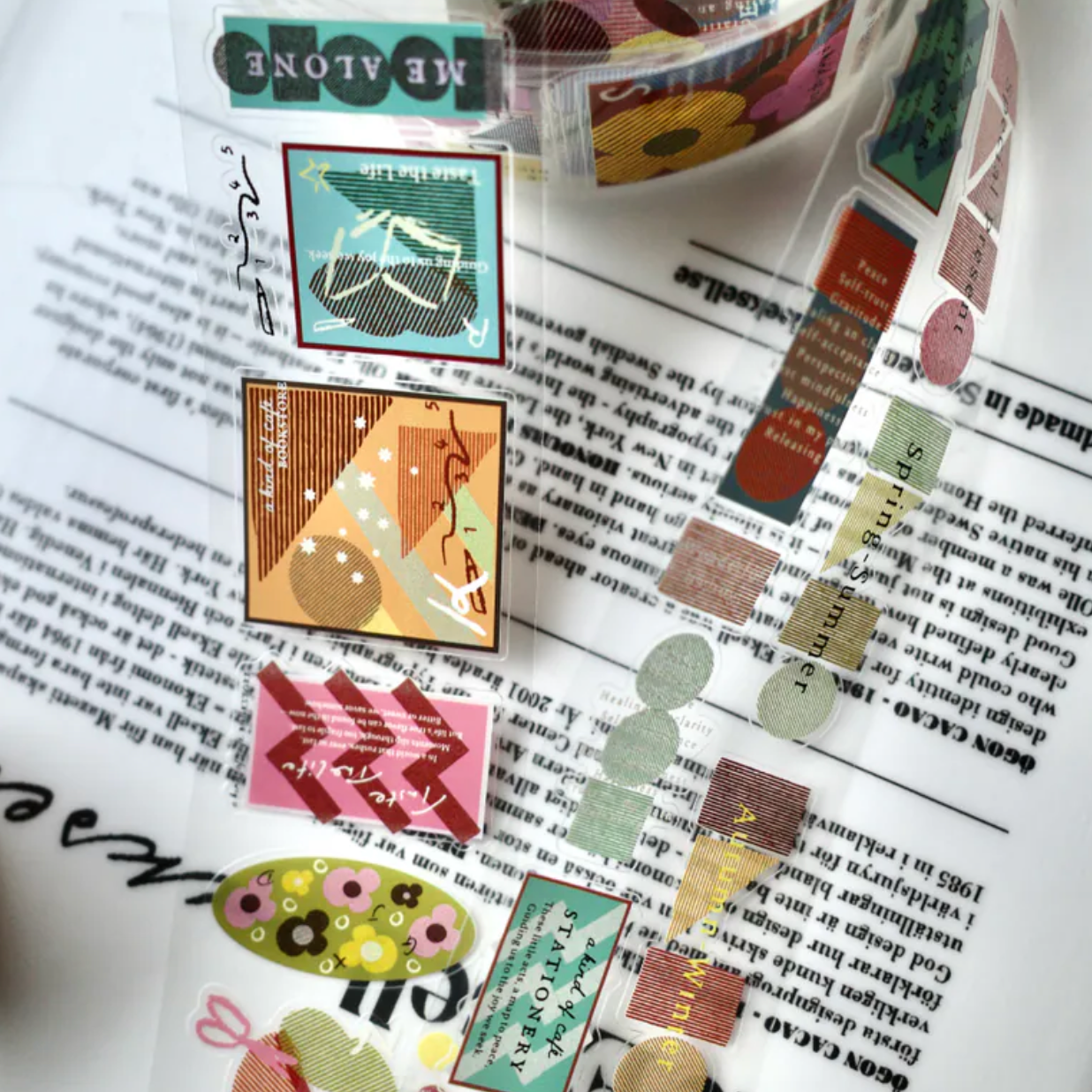 a kind of cafe Kiss-Cut PET Tape - Those Happy Elements