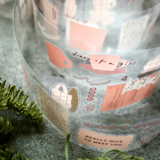 a kind of cafe Kiss-Cut PET Tape - Tender Moments