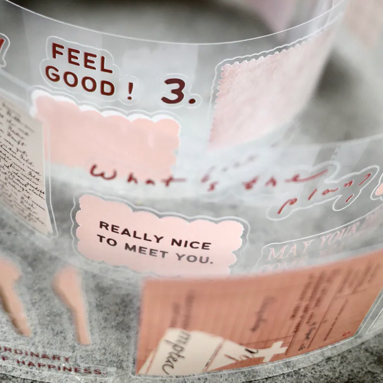 a kind of cafe Kiss-Cut PET Tape - Tender Moments