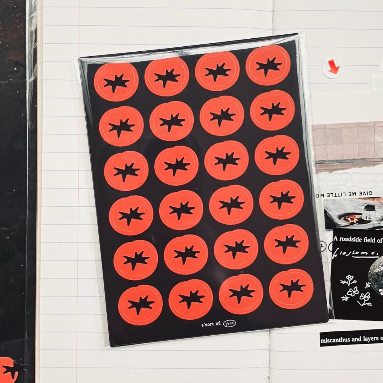 Somesortof.fern Sticker Set - Tomato, Tomahto