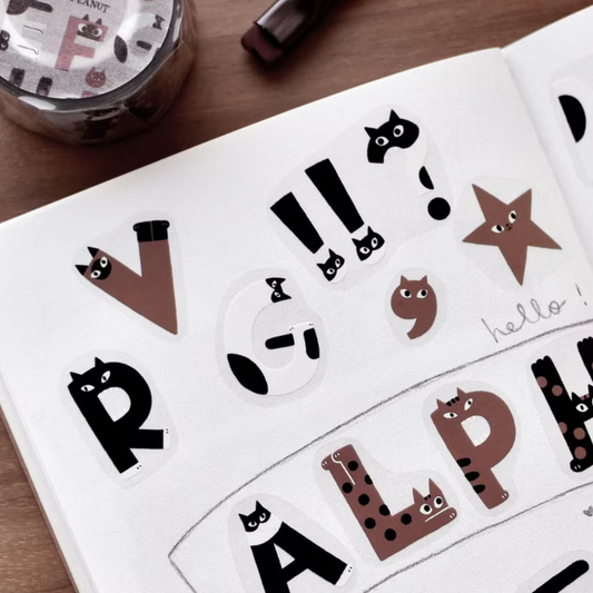 the cats SESAME & PEANUT PET Tape - Alphacats (Loops Only)