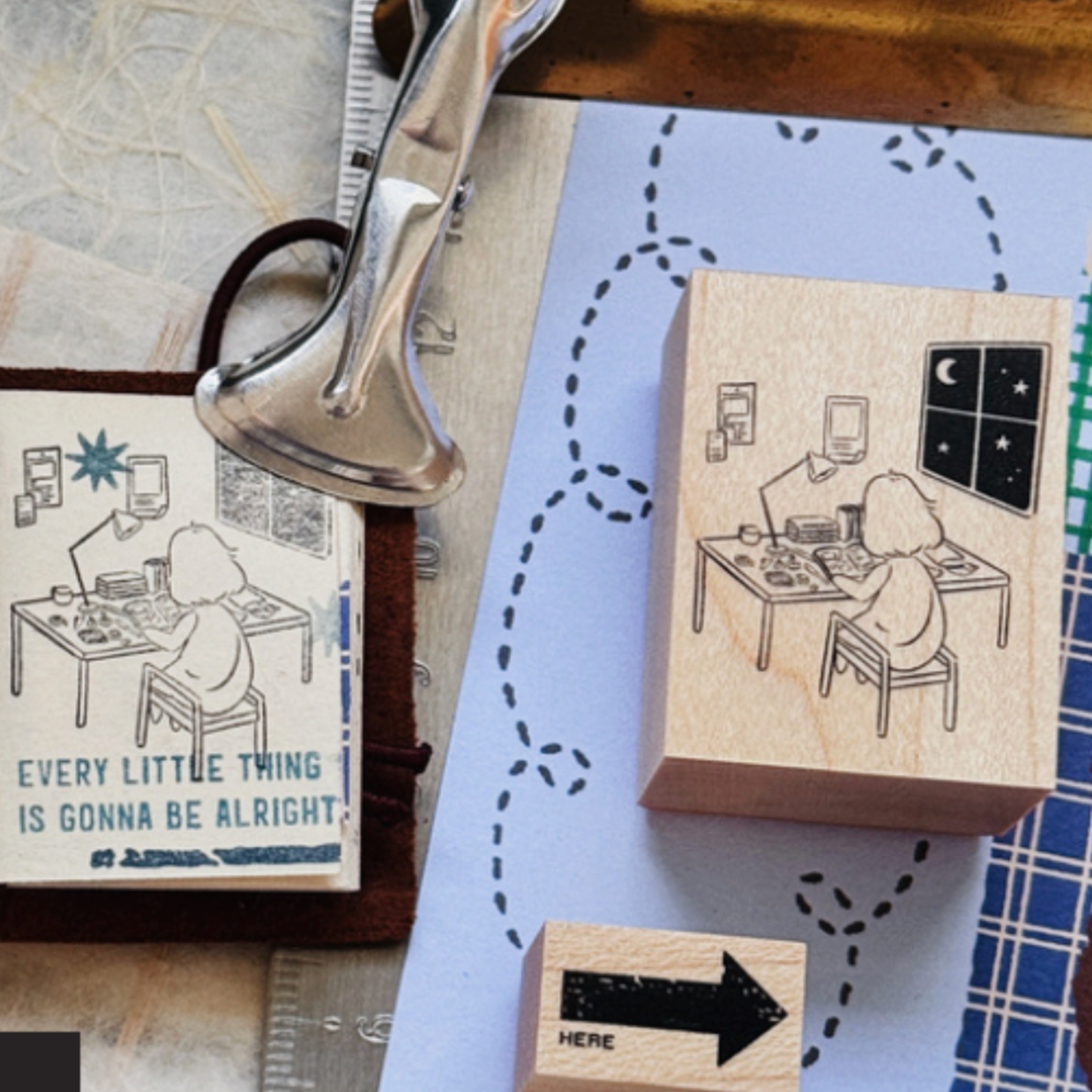 PensPapersPlanner Rubber Stamp - A Quiet Corner at Night