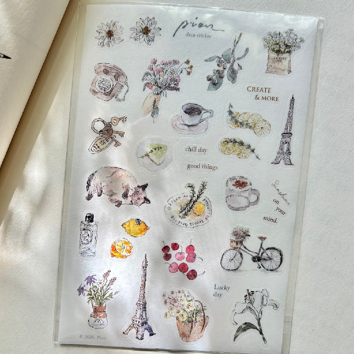 Pion Sticker Sheet - Chill