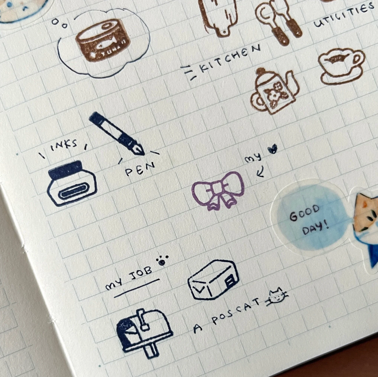 Hatsu Midori Finn's Favourite Clear Stamp Set