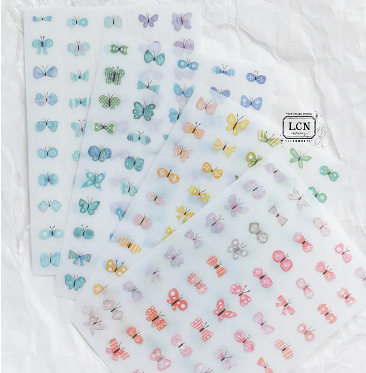 LCN Design Studio Print-on Stickers - Shell Butterfly