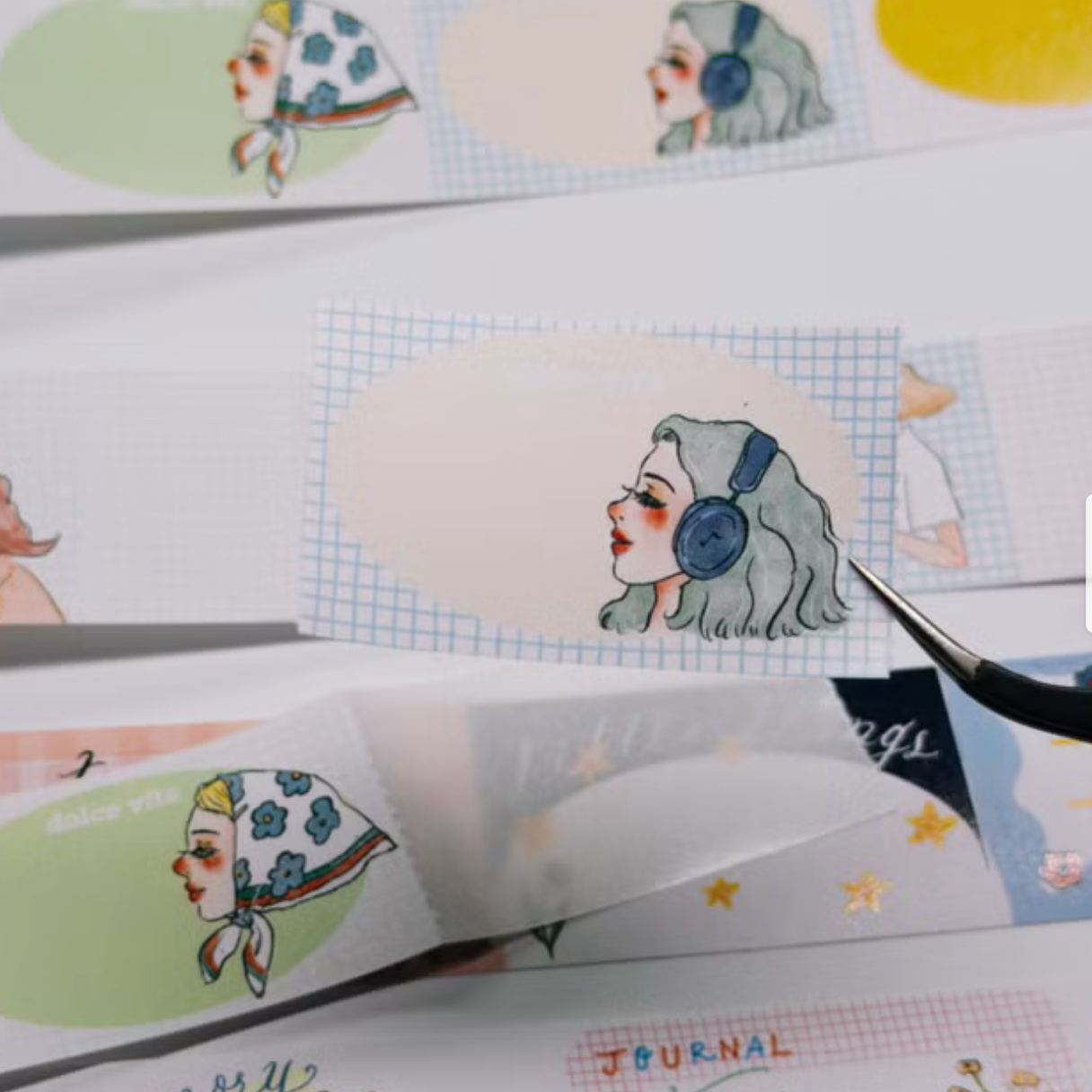 La Dolce Vita Sticky Memo Strips - Sweet Conversation
