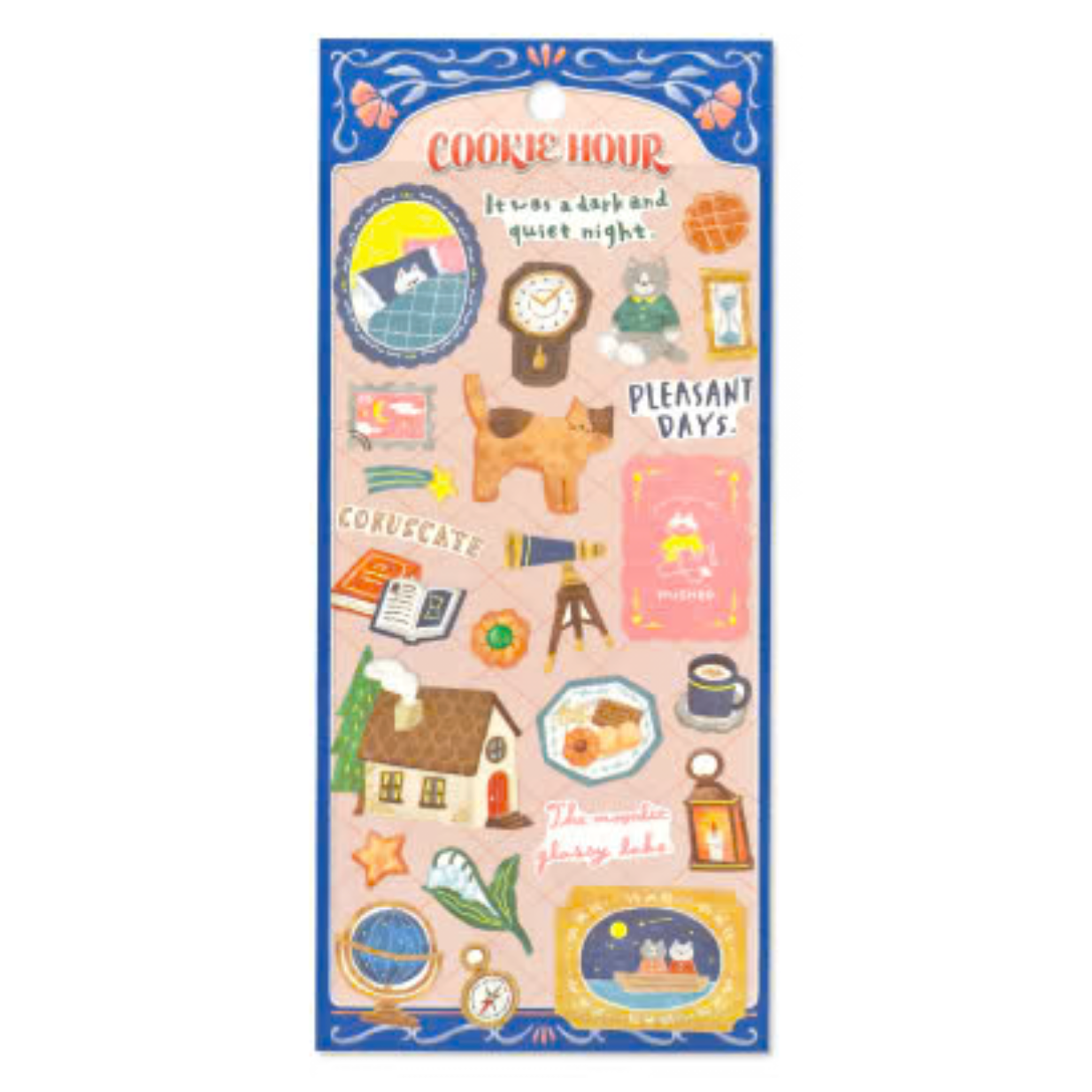 Mind Wave Seals Sticker Sheet - Cookie Life Cat