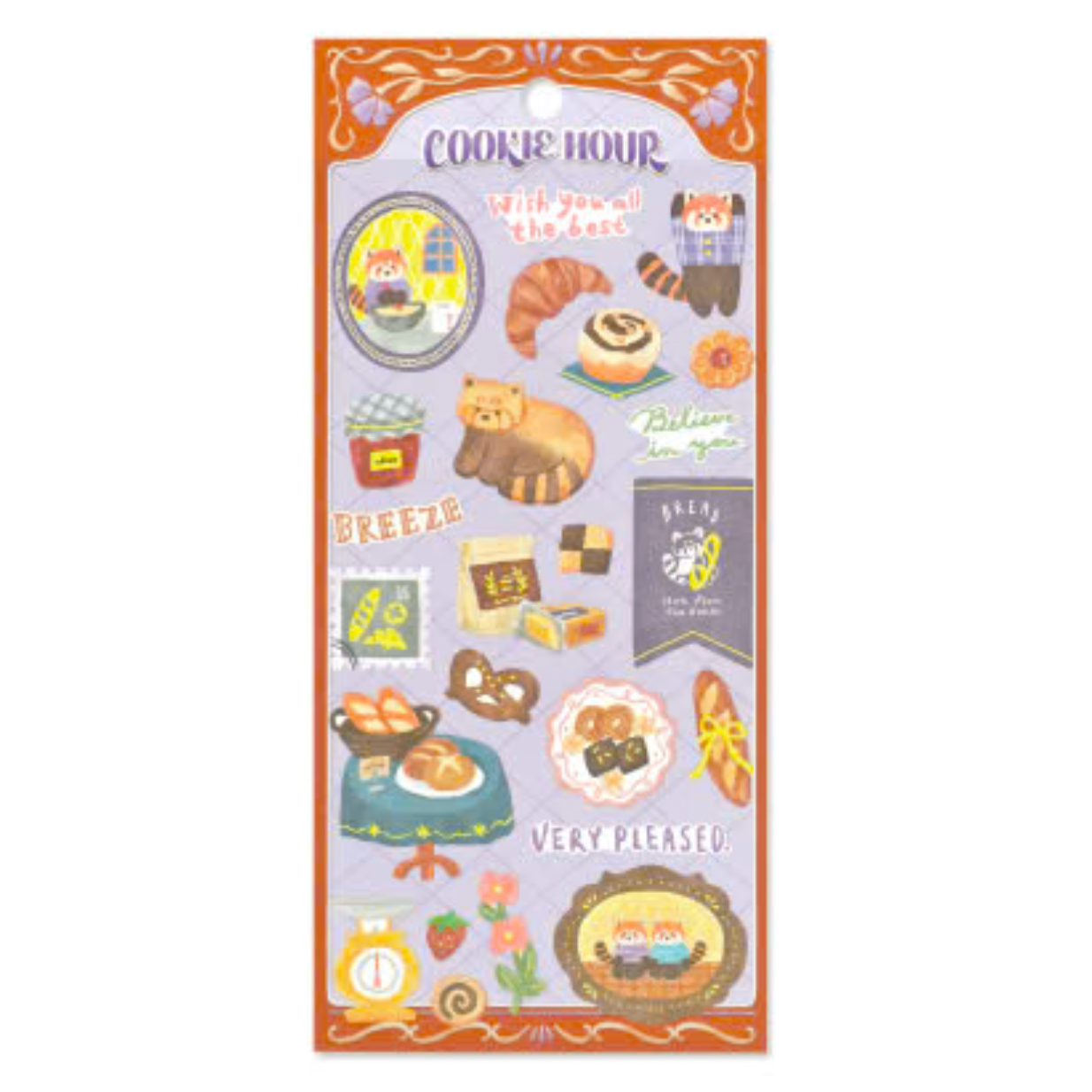 Mind Wave Seals Sticker Sheet - Cookie Life Red Panda