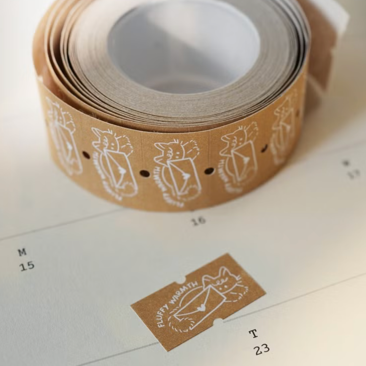wwiinngg Label Stickers -Fluffy Warmth
