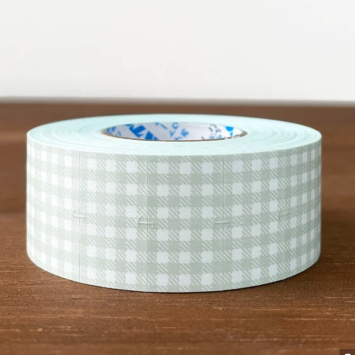 Stamp Marche Gingham Label Stickers - Gray
