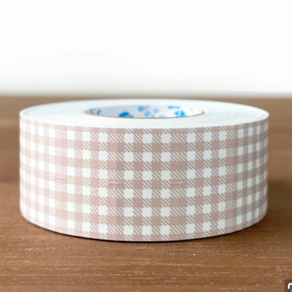 Stamp Marche Gingham Label Stickers - Dusty Pink
