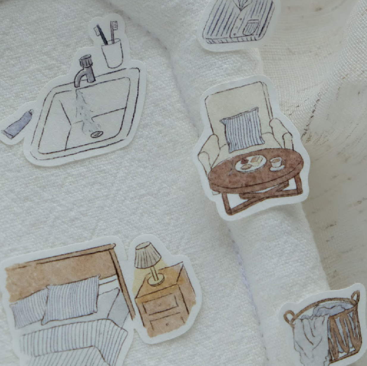 Wenyea's Illustration Sticker Sheet - Warmth