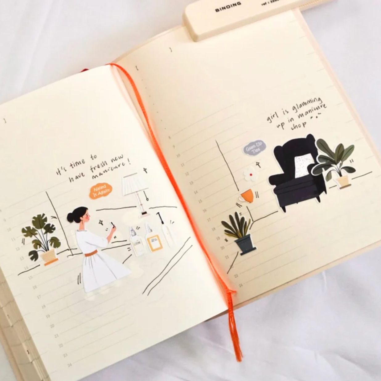 SanDots Atelier Sticker Sheet - Fresh Manicure, Fresh New Vibe