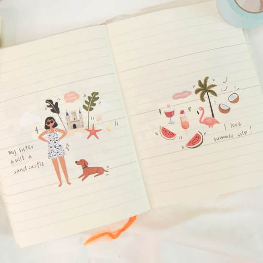 SanDots Atelier Sticker Sheet - Sweet Escape to Summer Beach