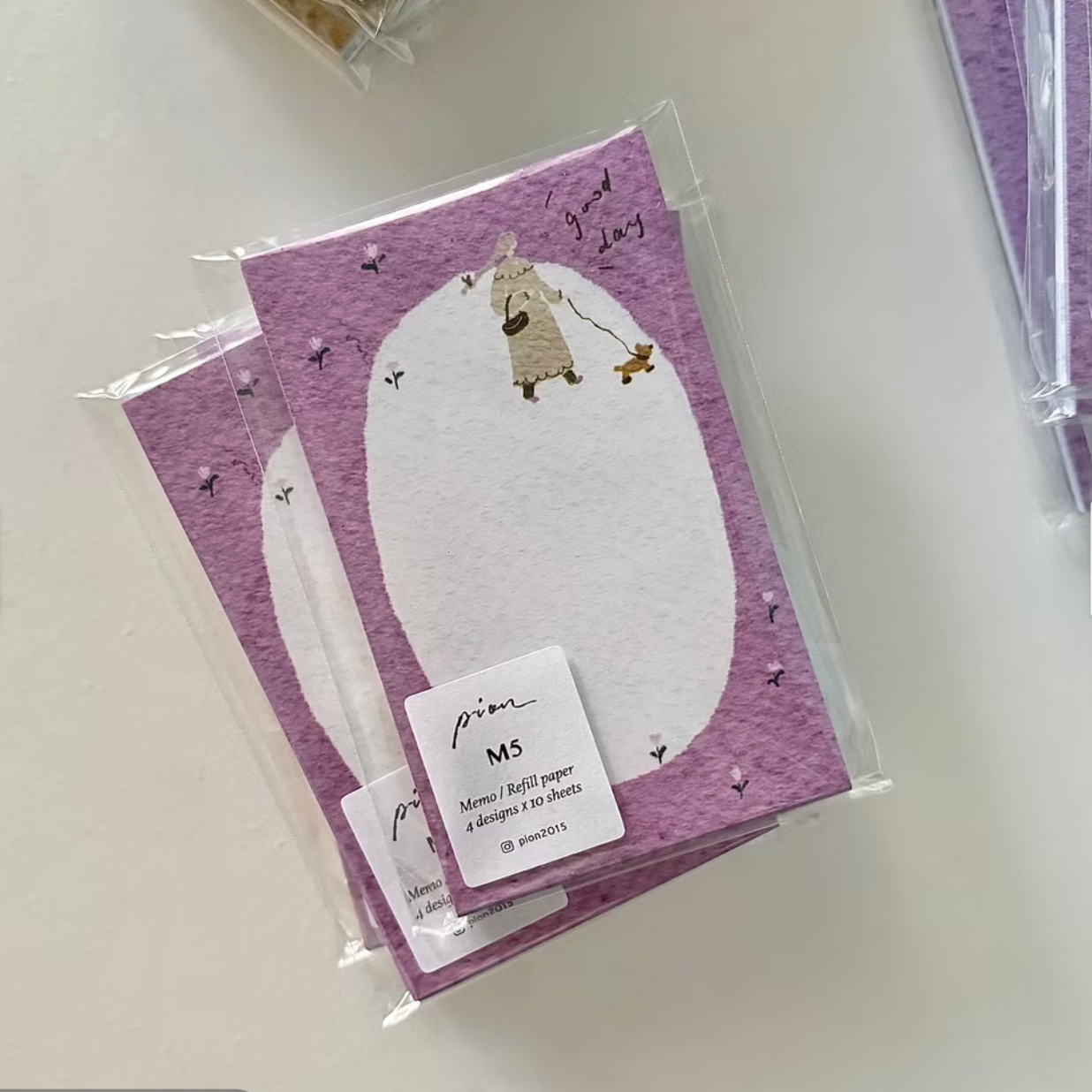 Pion Memo Paper - M5 and M6 sizes in two designs