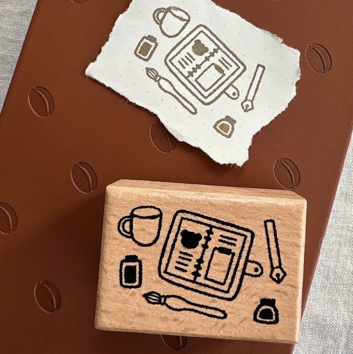 Bloom Paper Studio Rubber Stamp - Planner Spread