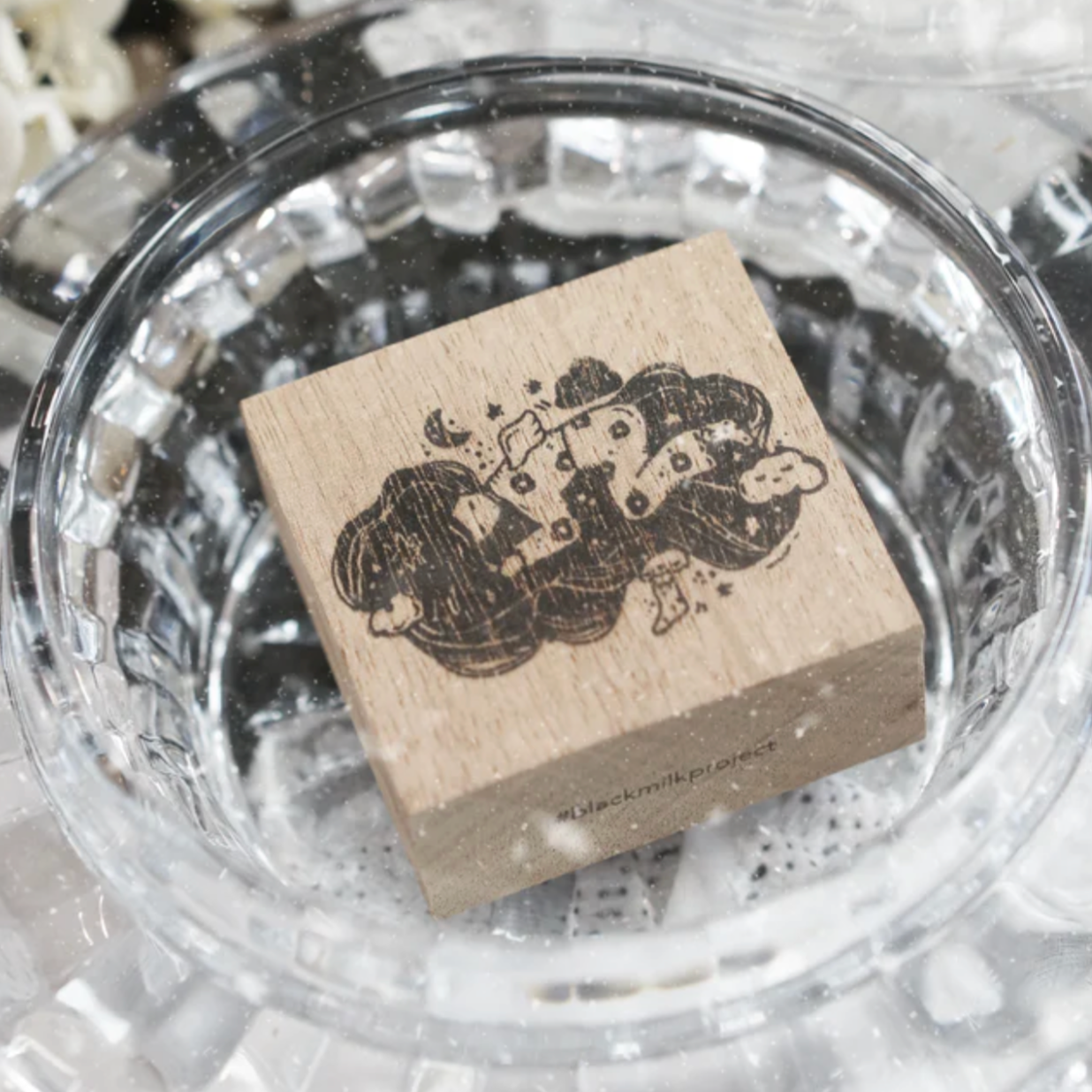 Black Milk Project Notes in the Night Rubber Stamp - Cloud Slumber
