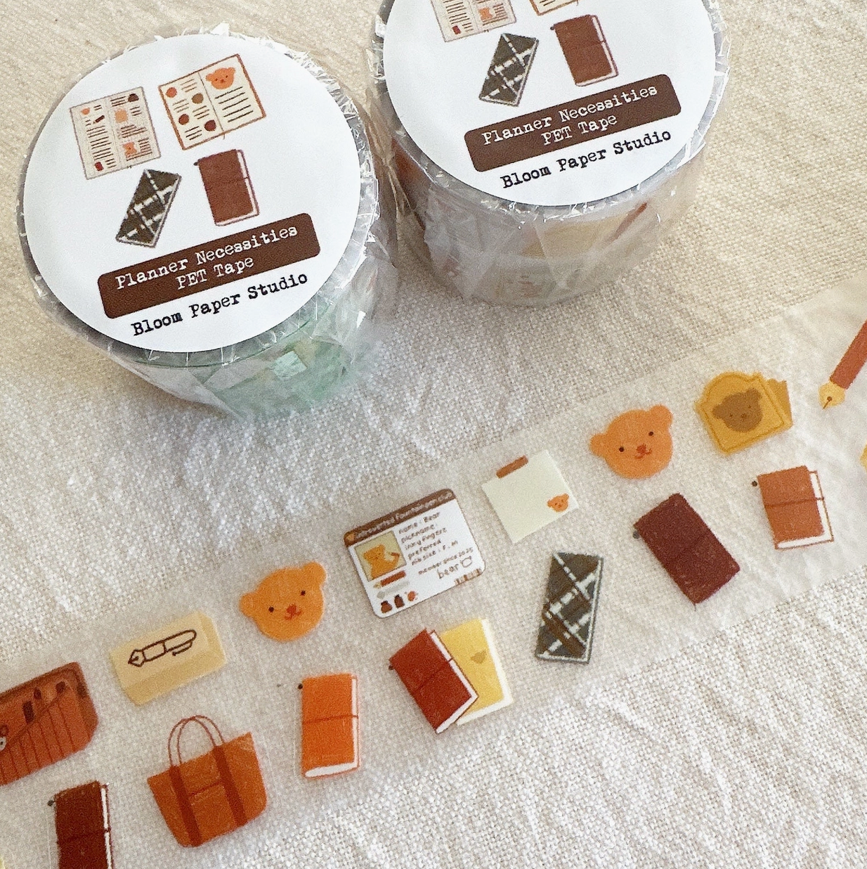 Bloom Paper Studio Kiss-Cut PET Tape - Planning Necessities