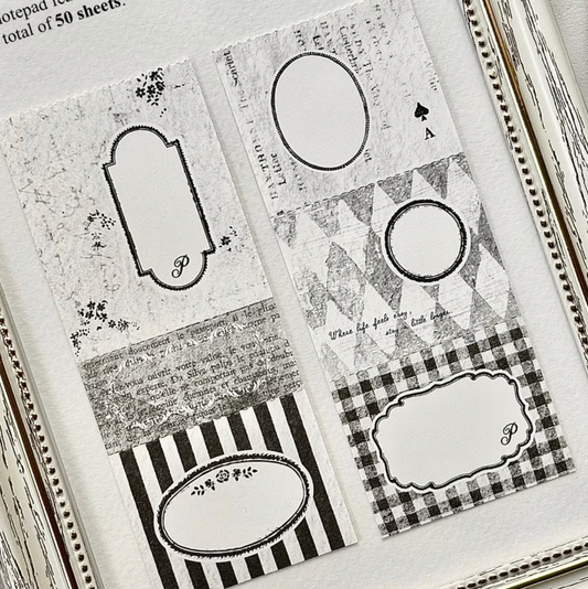 Pion Memo Pad - Black Pages