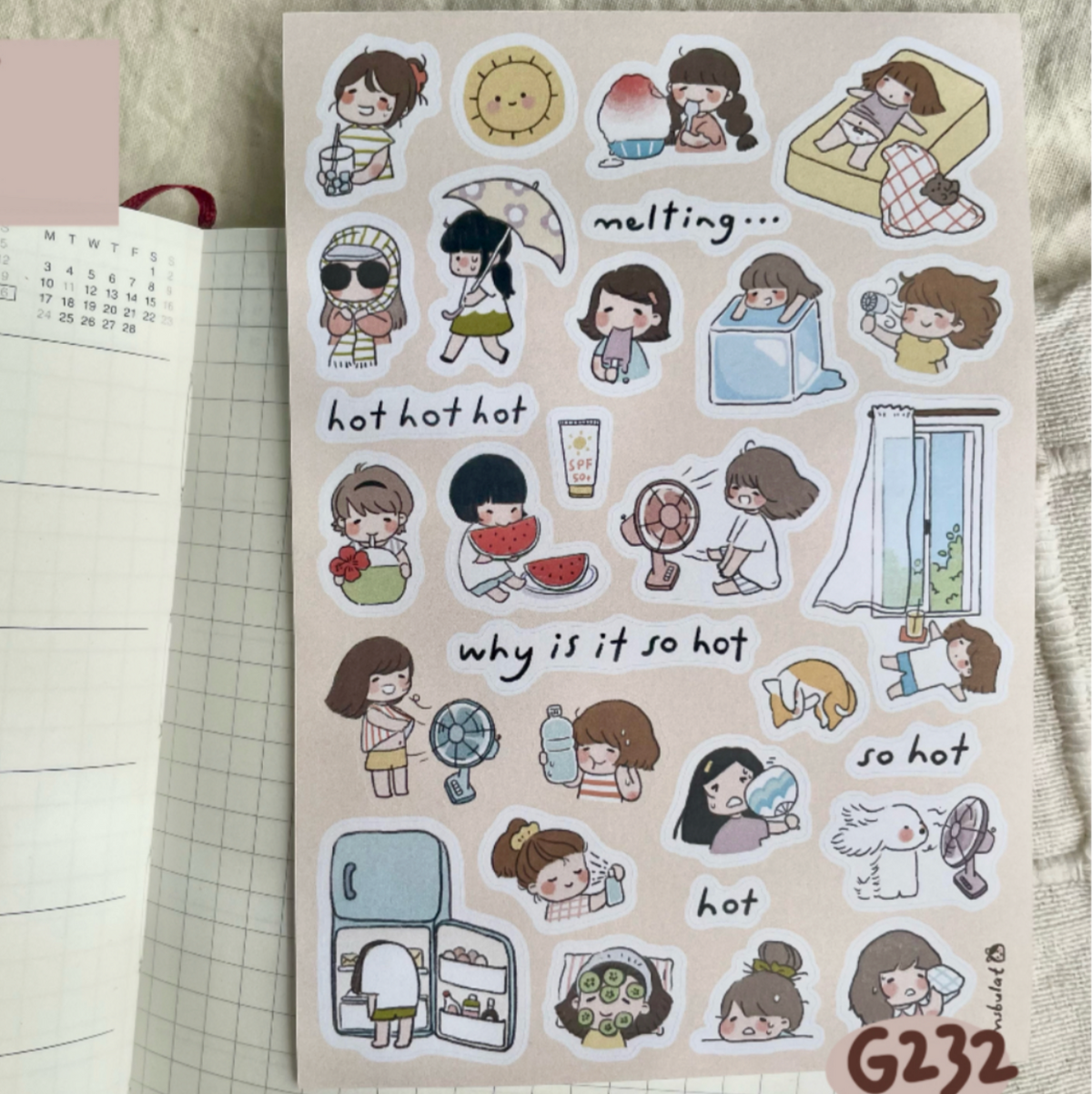 MsBulat Sticker Sheet - So Hot