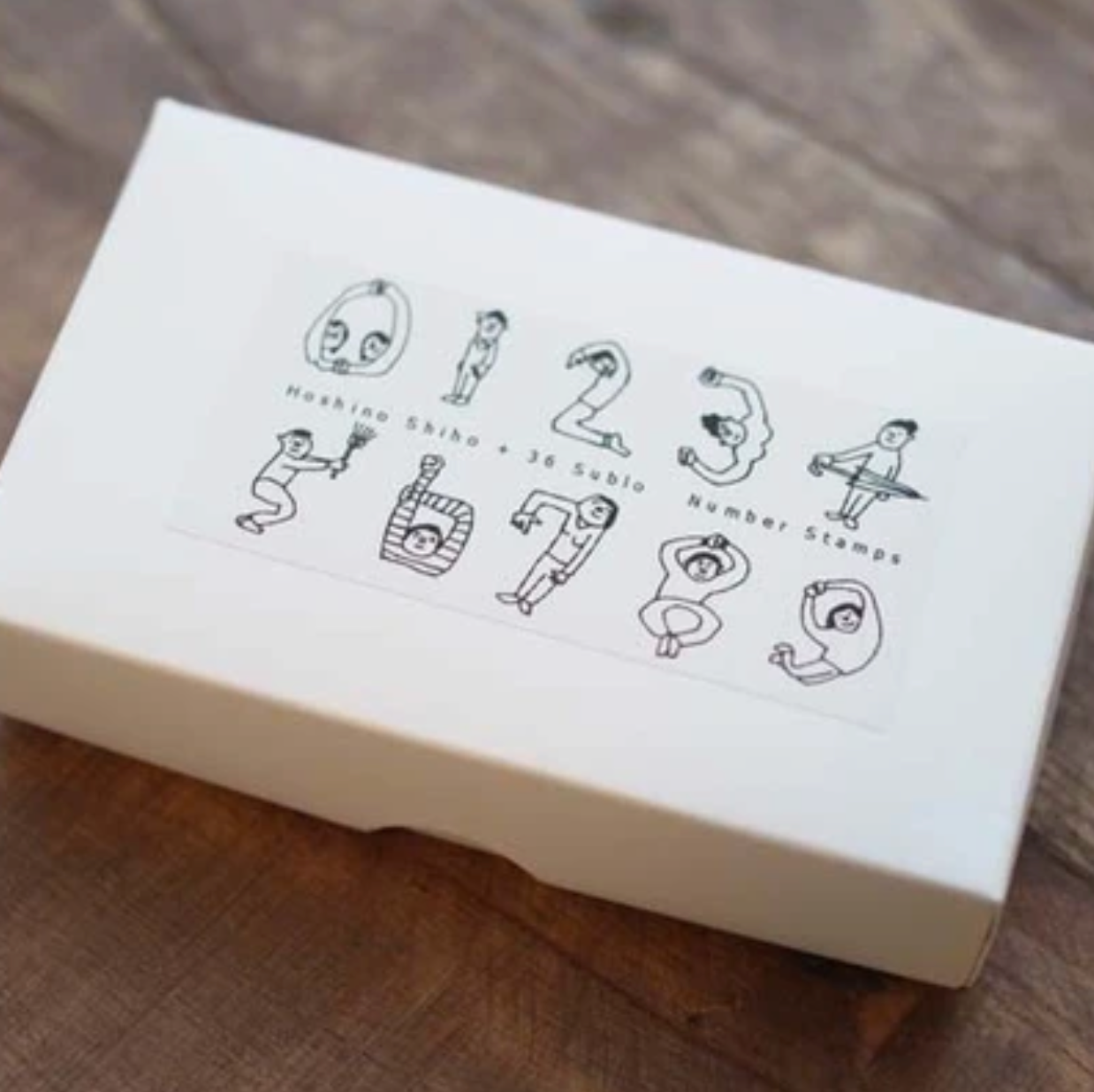 36 Sublo x Shiho Hoshino Rubber Stamp Set - People Numbers