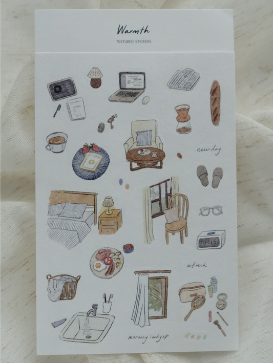 Wenyea's Illustration Sticker Sheet - Warmth