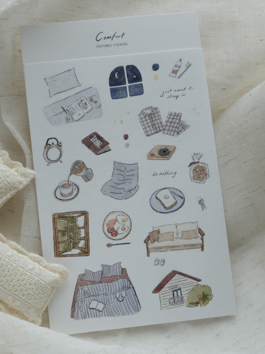 Wenyea's Illustration Sticker Sheet - Comfort