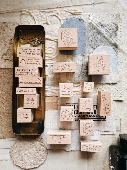 PensPapersPlanner Series 8 Rubber Stamps - Silhouette 108-120